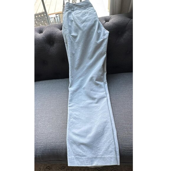 Banana Republic Light Gray Pinstripe/Ticking Stripe Dress Pants Size 6 - Picture 8 of 8